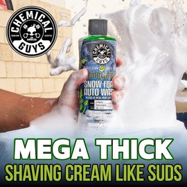 Chemical Guys CWS_110_16FE Honeydew Snow Foam Car Wash Soap (Works with Foam Cannons, Foam Guns or Bucket Washes) Safe for Cars, Trucks, Motorcycles, RVs & More, 473 ml, Honeydew Scent