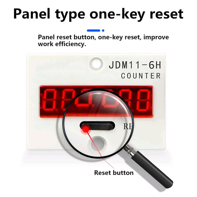 WANGCL AC 220V LCD Digital Electronic Counter 0-99999 Counter 6-Digit