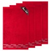 Lashuma Küchentücher Frottee Rot, Lugano 4er Set Kinderhandtücher 30x50 cm