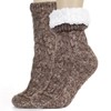 Tough Land Slipper Socks for Women with Grippers Non Slip,