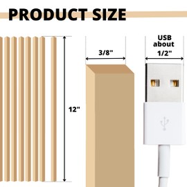 40PCS Square Basswood Dowel Rods 12 Inch – Unfinished Wood Dowels 3/8 Inch x 12 Inch Wooden Dowels Rods for Craft Sticks Wooden Bass Wood Rods for Arts and DIY Projects