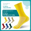Jiuguva 12 Pair Hospital Socks Double Sided Tread Non Slip