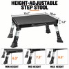 Adjustable Folding Step Stool for Home & RV, 3 Height