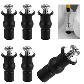 ZFKXGS Toilet Seat Fixings Toilet Seat Fixes Screws Sharinier Fittings Toilet Seat Rubber Mounting Set Toilet Lid Hinges Accessories Repair Kit for Toilet Top Lid 6 Pieces