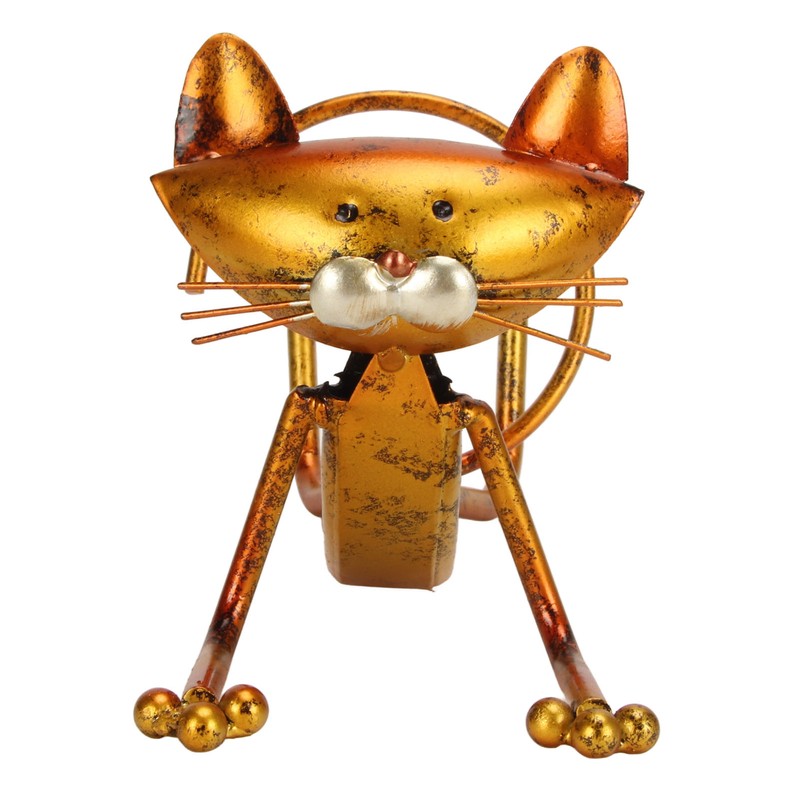 Cat Wine Holder Innovative Modern Style Decorative Metal Cat Shaped