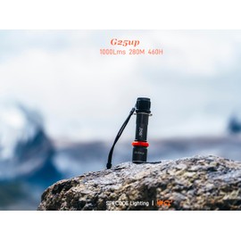 SPECODE G25up Professional High-Intensity Tactical Flashlight – Warm White, Removable Rechargeable Battery, Compact Outdoor LED Torch for Camping, Hiking, Emergency Rescue & Home Use | Durable