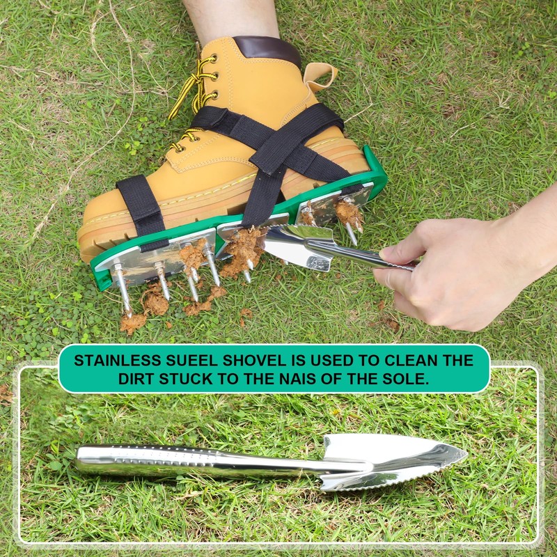 MOFEEZ Lawn Aerator Shoes for Grass - Pre-Assembled Grass Aerator