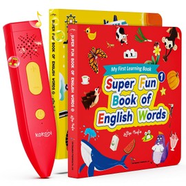 KOKODI Juego de libros de bolígrafo parlante, libros de sonido interactivos para niños, juguetes electrónicos de aprendizaje para niños y niñas, juegos sensoriales para autismo, regalos educativos
