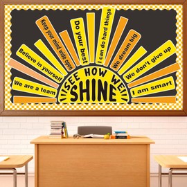 Summer Bulletin Board Set Classroom Affirmation Station Sunshine Decorations, Motivational Positive Wall Decor, Growth Mindset Mental Health Posters for Teachers School Supplies