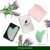 Gua Sha Face Treatment with Jade, Natural Stone, Heart Shape,