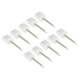 PATIKIL Archery Target Pins, 16 Pcs Manganese Steel Alloy Nails, White Pins for Securing Target Paper