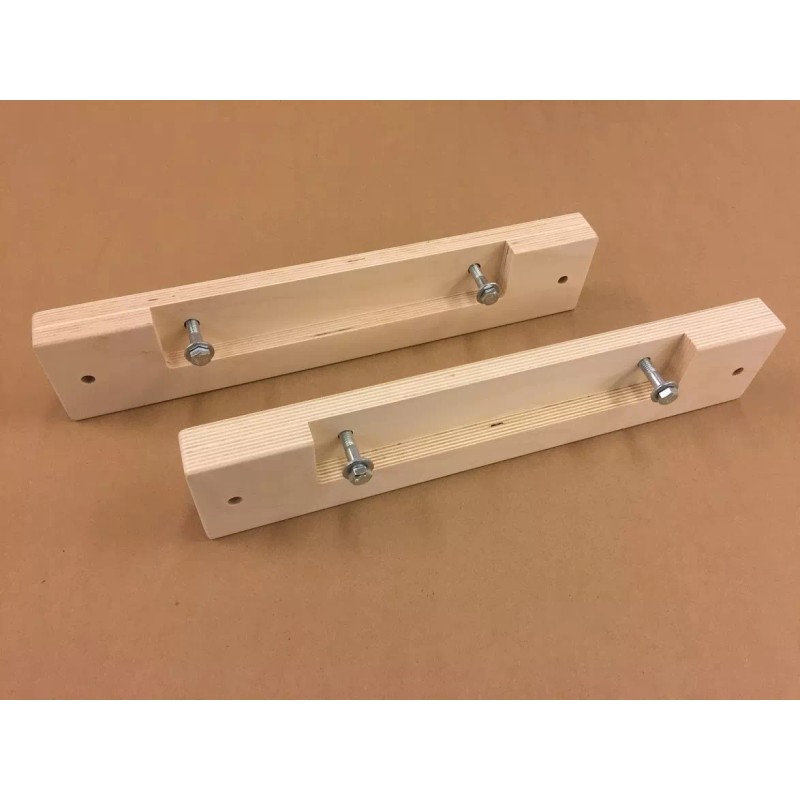 The Plyobox Warehouse 12"x48" Climbing PegBoard w/ 18" mounting brackets,
