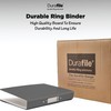 Durafile Ring Binder A4 File, Grey, Single File Folder Organiser,
