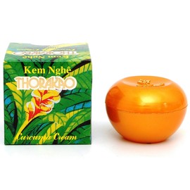 Thorakao Curcuma Cream 7 Grams. Thorakao Turmeric Cream for Skin. Heal and Prevent Acne. Cream for Dark Spots. Scar Cream. Kem Nghe Thorakao (1 Jar)