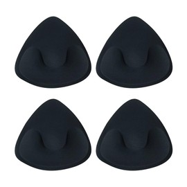 GSHLLO 2 Pairs Triangle Bra Enhancer Pads Bikini Replacement Inserts Removable Sports Bra Cups Push Up Swimsuit Inserts Black