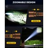 Super Bright LED Flashlight 1800000 High Lumens, Rechargeable Handheld Flashlights
