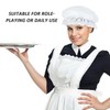 CVFRTT 1 Half Apron, 1 Maid Hat, White Apron, Maid