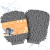 vsshe Microfiber Car Washing Mitts 2PCS, Premium Car Wash Mitt,