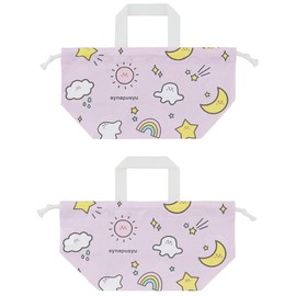 Skater KB7-A Children's Lunch Bag, Drawstring Bag, Made in Japan