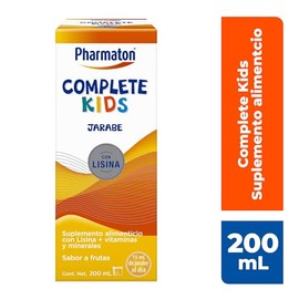 Complete Kids de Pharmaton Suplemento Alimenticio en Jarabe, 200 ml. Formulado para Suplir las Deficiencias de Vitaminas y Minerales en Nios de 4 a...