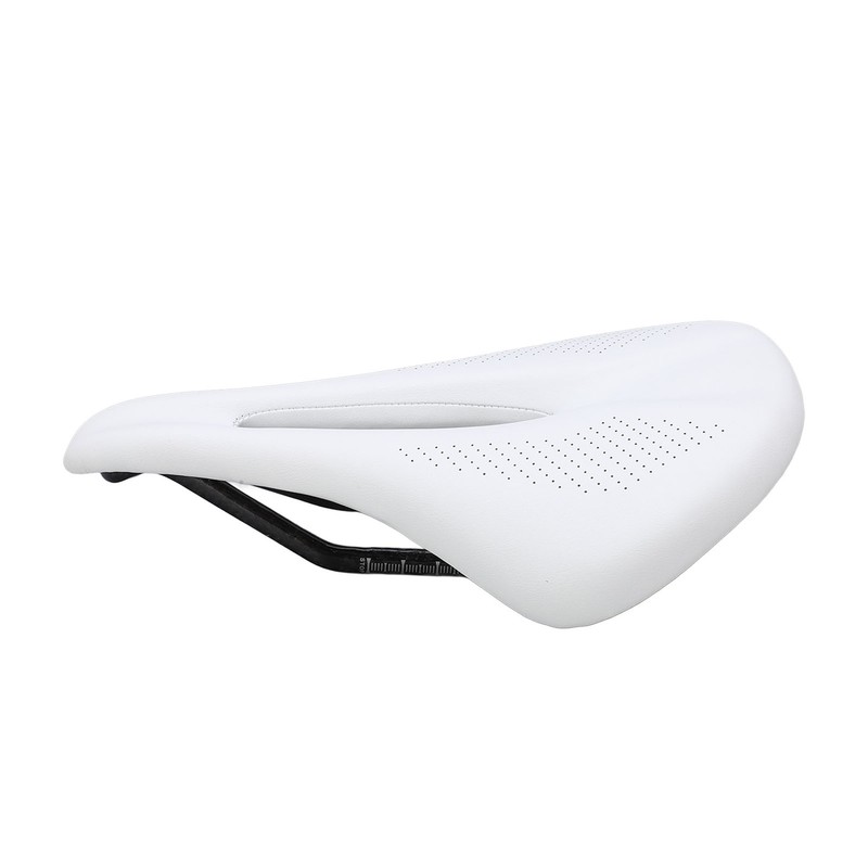 155mm Widen Carbon Fiber Leather Bicycle Saddle Cushion Hollow Cycling