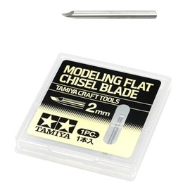 Tamiya Craft Tool Series No. 143 Modeling Blade (Flat Chisel Blade 0.08 inch (2 mm) Plastic Model Tool 74143