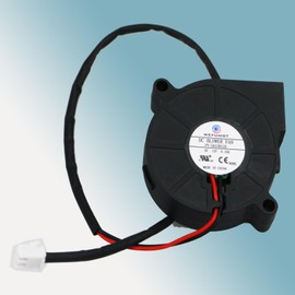 Blower Fan DC 12V 2W 0.18A,Length 1.97 Inch Height 1.97 Inch Thichness 0.59 Inch Circular Frame DC Brushless Fan,5000 RPM DC Cooling Fan,2.5-2P pin(DC12V5015H12S)