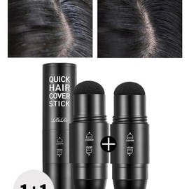[Review verified, 1+1] Liir Quick Hair Cover Stick Gray Gray Cover, Bald Hair Cover Hair Stick Black 2pcs / [후기입증, 1+1]리르 퀵 헤어 커버 스틱새치커버,빈모커버 헤어스틱블랙2개