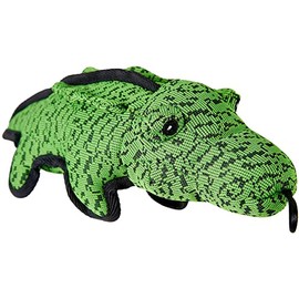 Petlou Squeaky Dog Toys Plush Dog Toys with Mulit-Colour and Size (Green, 13 Inch)