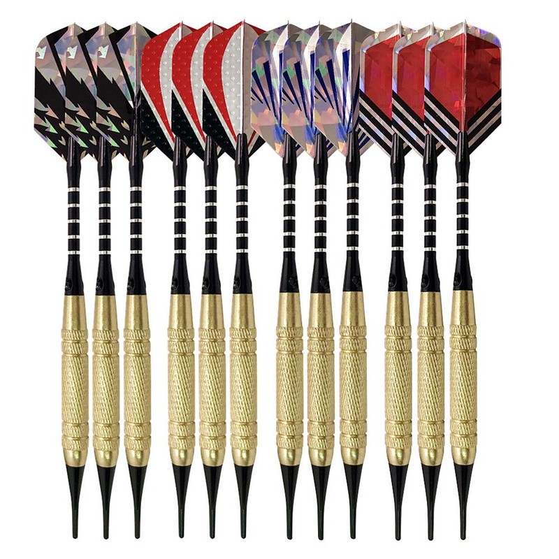 Professional Soft Tip Darts Set with 12 Dart Barrels 30