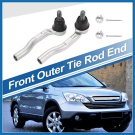 A ABSOPRO 2pcs Front Outer Tie Rod Ends Kit Suspension Steering Tie Rod End for Honda CR-V 2012-2018 Drag Link No.53540T0AA01/53560T0AA01 Item Replacement