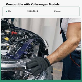 YHTAUTO Right Passenger Side Radiator Support Tie Bar Fit for 2016-2019 Volkswagen Passat, Steel Radiator Core Support Assembly