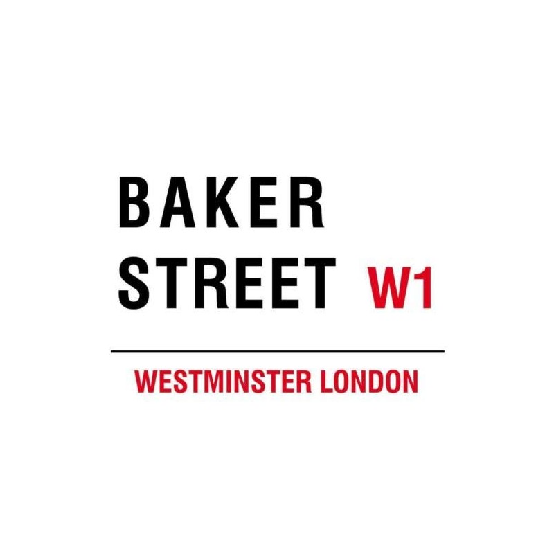 Baker Street W1 London Street Sign - Steel, 20 x
