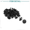 ACROPIX 7mm Hole Universal Push Fasteners Rivets Fender Clips Black