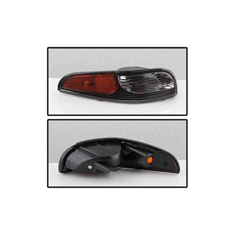 ACANII - For 1997-2004 Chevy Corvette C5 Black Housing Bumper