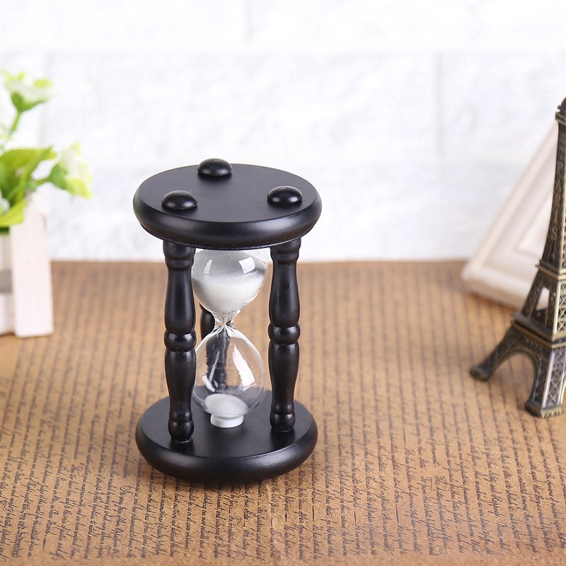 15 Minutes Wooden Sand Glass Timer Clock Hourglass Toy Home