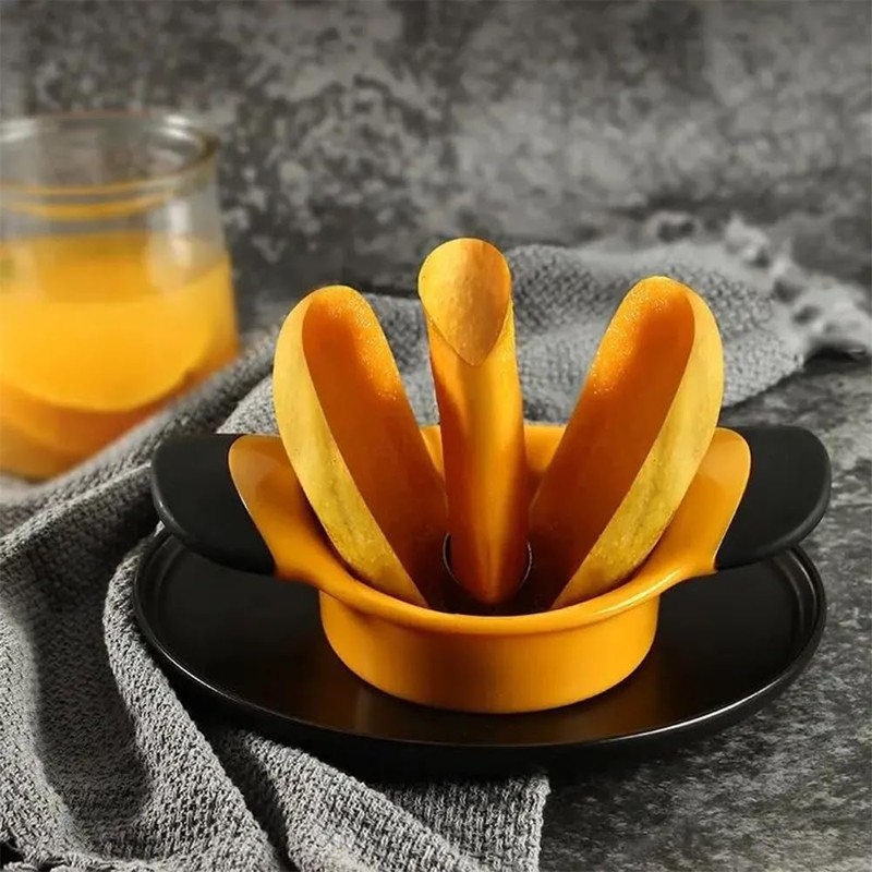 HUATEEN Mango Cutter & Corer – Stainless Steel Blade with