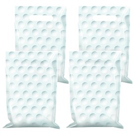 50 Pieces Golf Gift Bags with Handle, Plastic Treat Candy Bag Sport Favor Bags For Kids Birthday Party Decoration Supplies