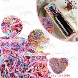 Sukh Crinkle Cut Paper Macaron - Paper Shred Filler as Confetti Paper Stuffing Baskets Filler for Cute Easter Wedding Birthday Decorative Craft Box Bags Wrapping Supplies