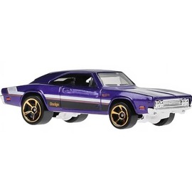 Hot Wheels - ´69 Dodge Charger 500 - Then and Now 8/10 - HKJ46 - Short Card - Purple Metallic - Mattel 2023 - 1:64