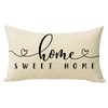 Fjfz Home Sweet Home Lumbar Decorative Throw Pillow Cover 12
