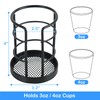 HillSpring Metal Bathroom Cup Dispenser, Sturdy Storage Holder for 3/4