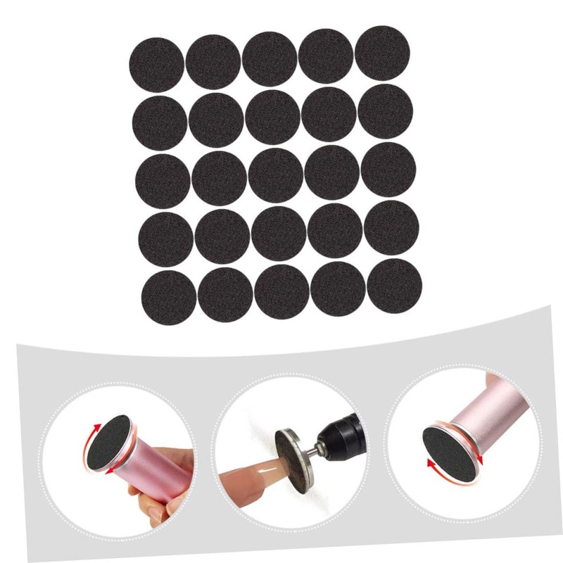 BIUDECO 1bag Electric Nail File Sanding Pads Exfoliating Grinding Discs