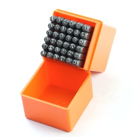 36Pcs Letter Punch Set Puncher DIY Kit Steel Stamps DIY Art Supplies 3mm for Wood Metal