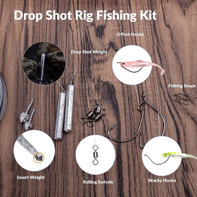 THKFISH Fishing Weights Fishing Sinker Drop Shot Weights Fishing Weights Kit