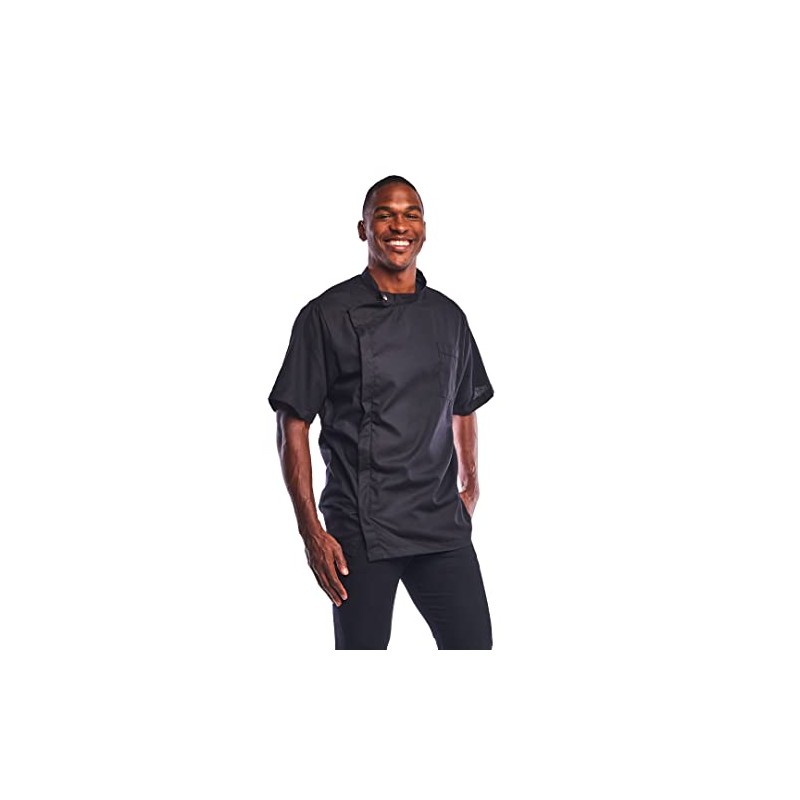 Betty Dain Classic Barber Jacket, Medium/Large, Black, 8 Ounce