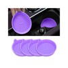 Couslcd 4 Pack Car Cup Coasters, Silicone Insert Recessed Car