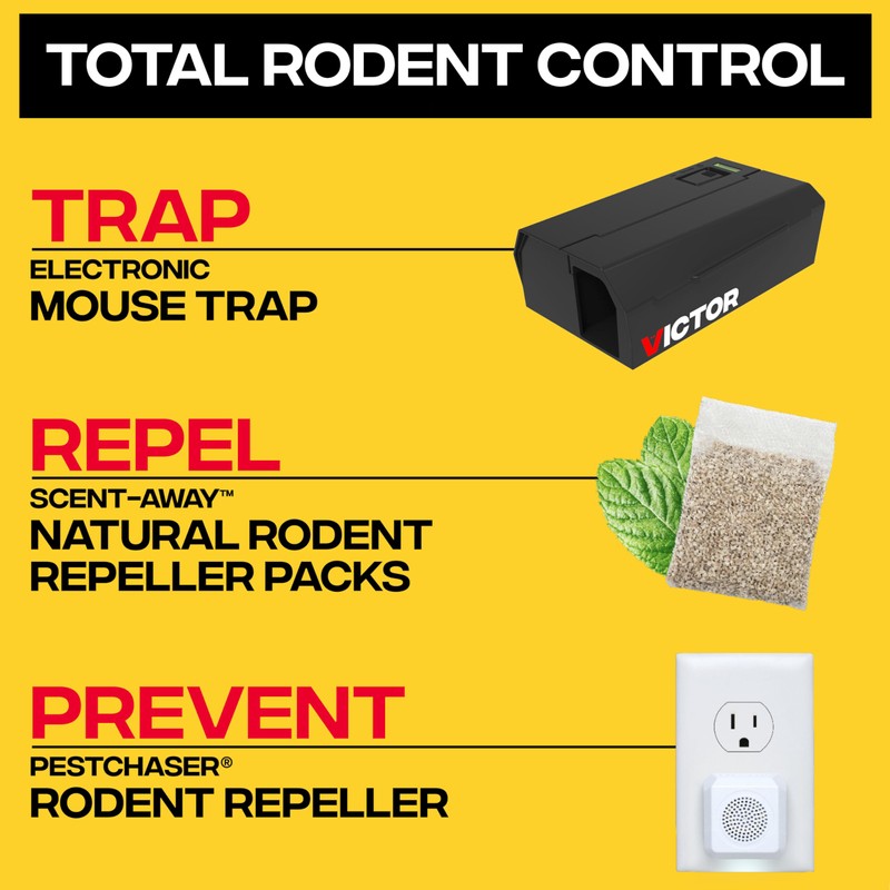 Victor PestChaser Rodent Repellent with Nightlight - Rodent Repellent Indoor