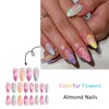 Cute French Tip Press on Nails Medium Almond Fake Nails