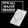 Universal White Inlet Valves for Central Vacuums - Compatible with